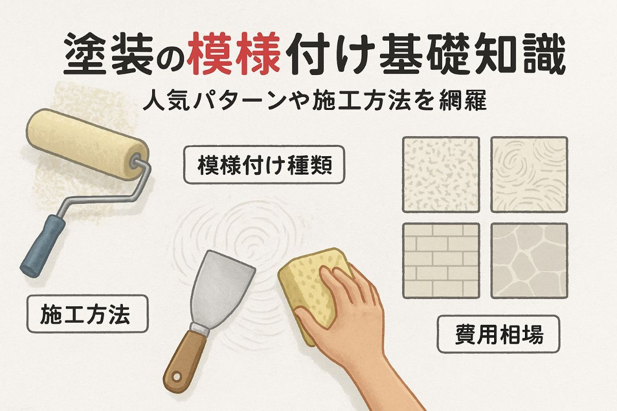 塗装の模様付け基礎知識と種類網羅｜人気パターンや施工方法・費用相場 